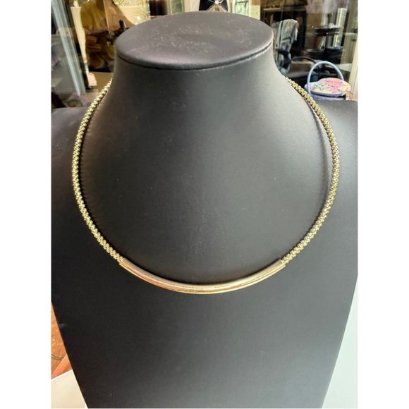 Napier Jewelry - Vintage Napier Gold Tone Omega Collar Necklace Signed NWT Adjustable